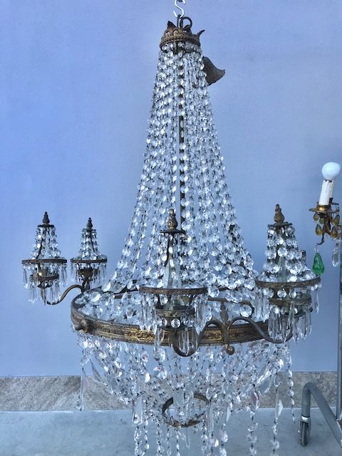 Elegante Lampadario a mongolfiera a 6 luci