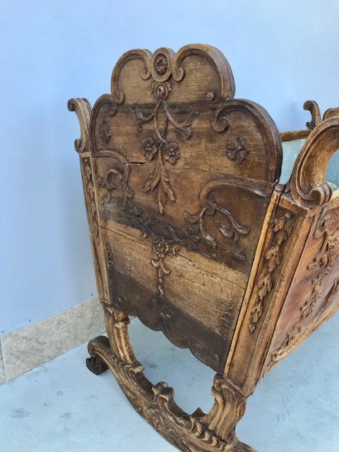 Culla in Noce Intagliata - Restaurata (in corso d'opera) - Foto 2