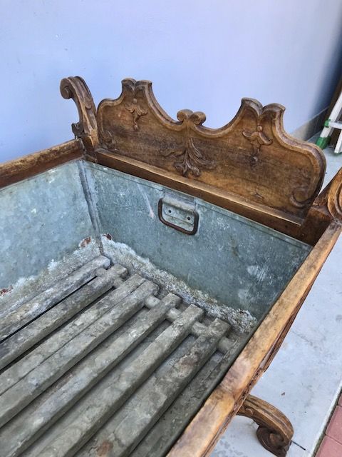 Culla in Noce Intagliata - Restaurata (in corso d'opera) - Foto 3