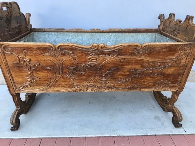 Culla in Noce Intagliata - Restaurata (in corso d'opera) - Foto 5