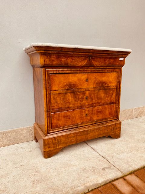 Small Charles X Walnut Dresser