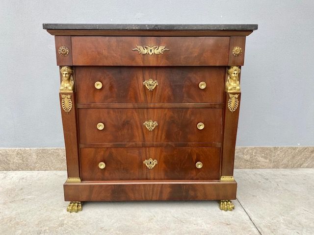 Empire Return of Egypt Mahogany Feather Dresser