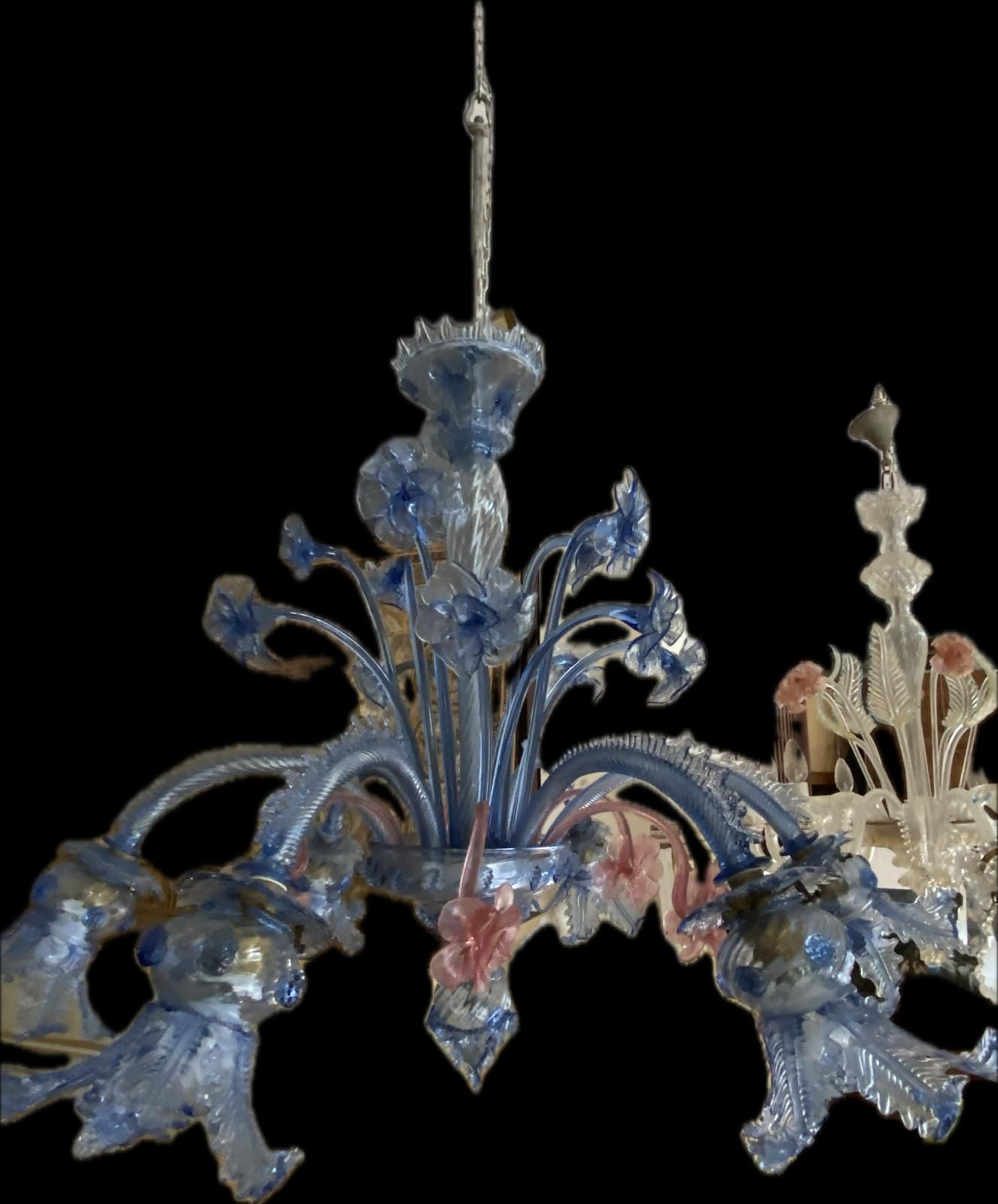 Blown Glass Murano Chandelier