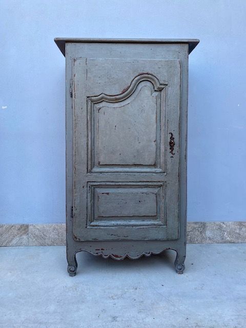 Stipo/Dispensa Provenzale Laccato Grigio Polvere.