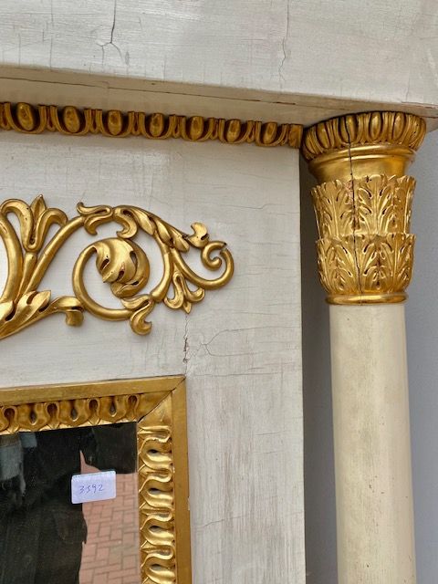 Important Empire Fireplace Mirror - Restored (in progress)_car 3192 - Foto 5