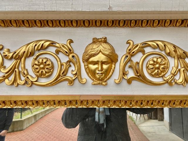 Important Empire Fireplace Mirror - Restored (in progress)_car 3192 - Foto 6