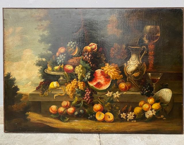 Oil on Canvas Painting of Still Life work in perfect condition.