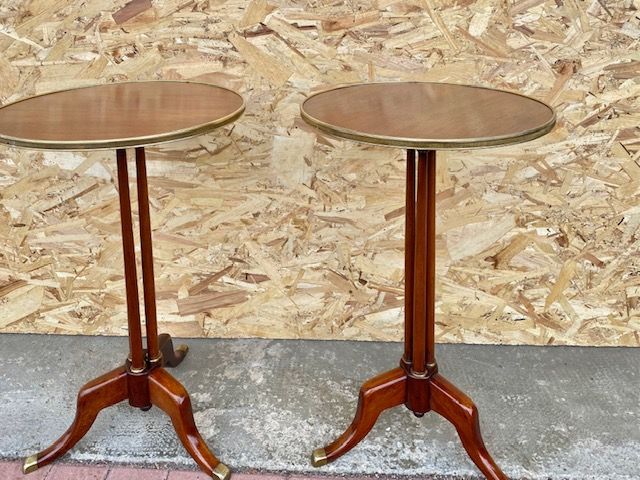 Pair of English Mahogany Nightstands - Restored_car 3287 - Foto 2