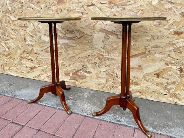 Pair of English Mahogany Nightstands - Restored_car 3287 - Foto 3