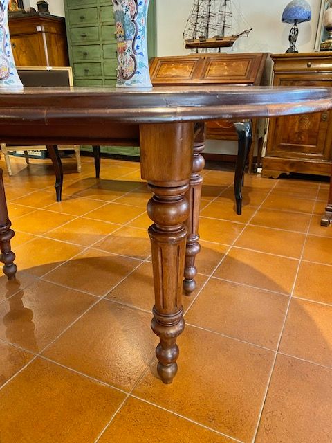 Oval English Extendable Table - Restored_car 3234 - Foto 2