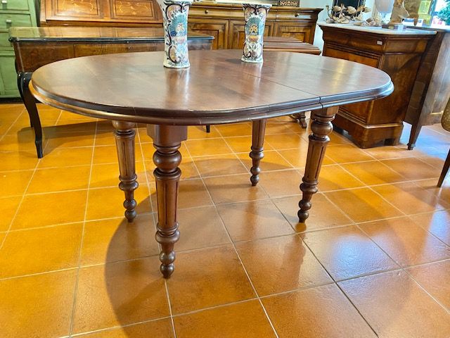 Oval English Extendable Table - Restored_car 3234 - Foto 4