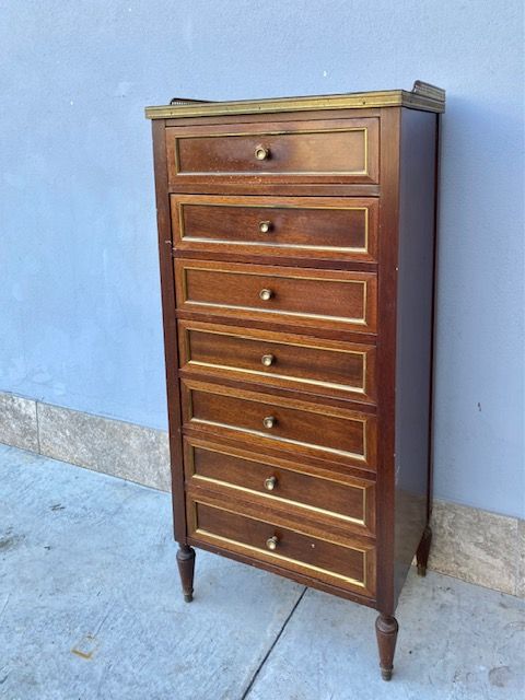 Small 7-Drawer Mahogany Cabinet- Restored (in progress)_car 3304 - Foto 2