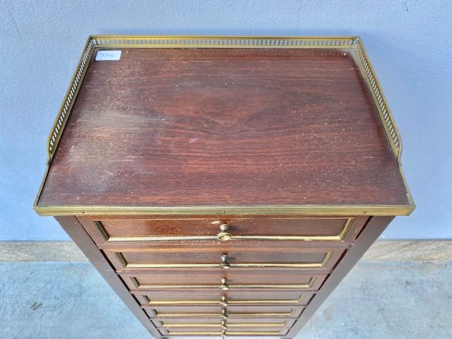Small 7-Drawer Mahogany Cabinet- Restored (in progress)_car 3304 - Foto 4