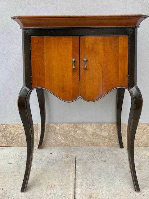 Small Cabinet in Black Lacquered Cherry.