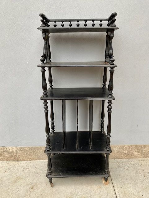Black Lacquered Etagere.