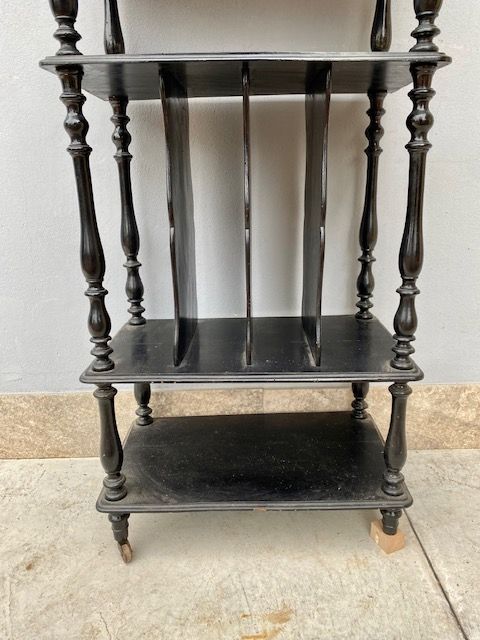 Black Lacquered Etagere - Restored (in progress)_car 3315 - Foto 6