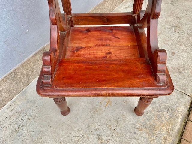 Scaletta da Biblioteca in Mogano - Restaurata (in corso d'opera)_car 3323 - Foto 4