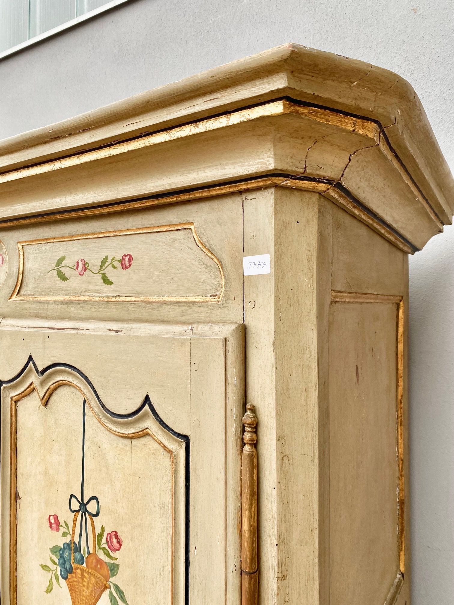 Antique Lacquered Provençal Wardrobe - Restored (in progress)_car 3333 - Foto 4