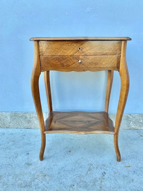 Louis XV Style Side Table in Walnut.