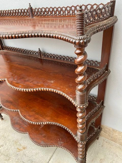 Mahogany Etagere - Restored (in progress)_car 3353 - Foto 9