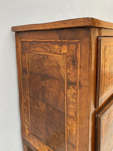 Comodino Luigi XVI Lastronato in Noce - Restaurato (in corso d'opera)_car 3370 - Foto 3