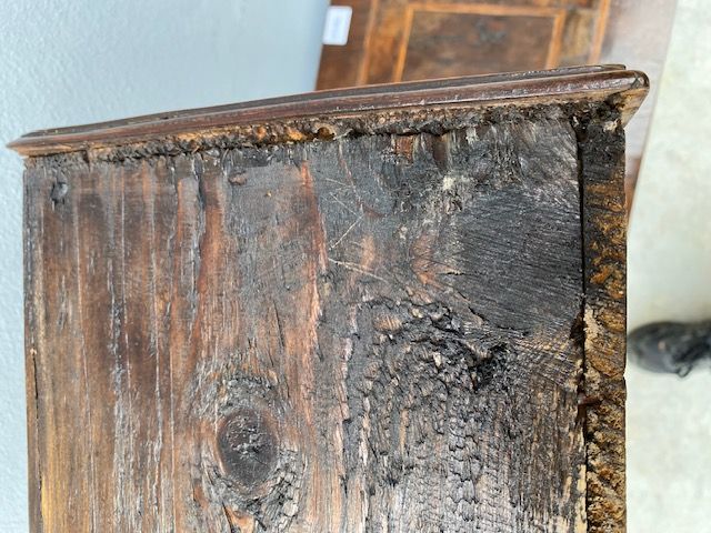 Comodino Luigi XVI Lastronato in Noce - Restaurato (in corso d'opera)_car 3370 - Foto 8