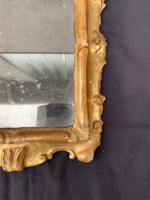 Small Wooden and Gilded Mirror - Restored (in progress)_car 3376 - Foto 2