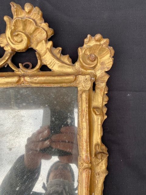 Small Wooden and Gilded Mirror - Restored (in progress)_car 3376 - Foto 3