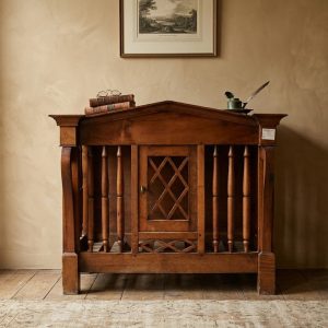 Mobiletto Portapane Impero in Noce - Epoca '800