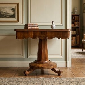 Tavolino da Gioco Inglese dell'800 in Mogano
