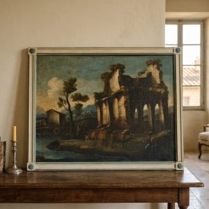 Dipinto Paesaggio - Epoca '600 Attribuito ad Antonio Travi