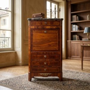 Secretaire Luigi XVI in Palissandro con Intarsi Eleganti - Epoca '800