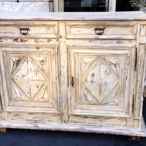Credenza Laccata a Due Porte in Noce - Epoca '700
