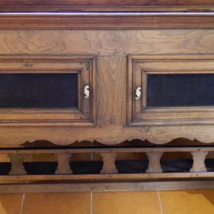 Piattaia a muro in legno di rovere del 1800