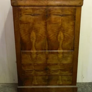 Secretaire in noce e piuma di noce - Epoca metà '800
