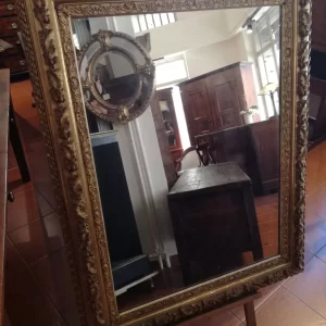 Specchiera Piemontese - Prima metà '800 in Legno e Pastiglia Dorata