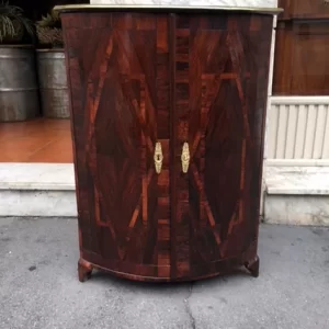 Angoliera in Palissandro con bordo in ottone - Epoca primo '800