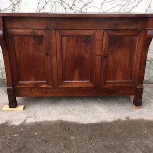 Credenza Impero in noce con 3 ante - Epoca 1800