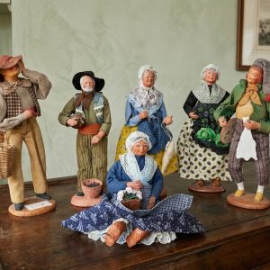 Lotto di 6 Statuine Napoletane in Terracotta - Anni '50