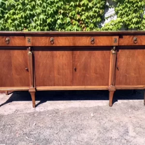 Credenza Impero Ritorno d'Egitto in Noce e Bronzi - XX secolo