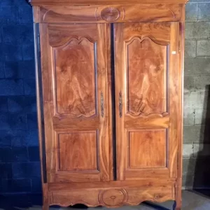 Armadio Provenzale dell'800 in Noce Biondo - Elegante e Restaurato