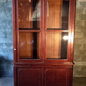 Libreria Carlo X - Epoca '800 in Noce Elegante
