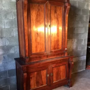 Credenza Doppio Corpo Impero in Noce - Epoca primo '800