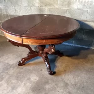 Tavolo Rotondo Carlo X - Epoca '800 in legno allungabile