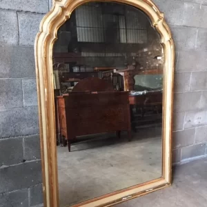 Specchiera Antica - Metà '800 in Legno Dorato e Laccato