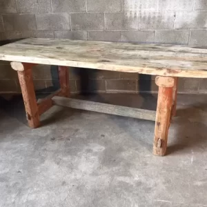 Tavolo Rustico da Taverna - Epoca '900 in Legno di Larice