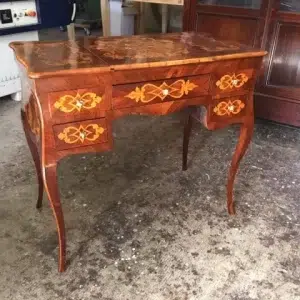Tavolino/Toeletta Luigi XV in Palissandro Intarsi - Epoca primo '800