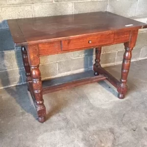 Tavolino/Scrittoio a Rocchetto - Epoca primo '900 in Rovere