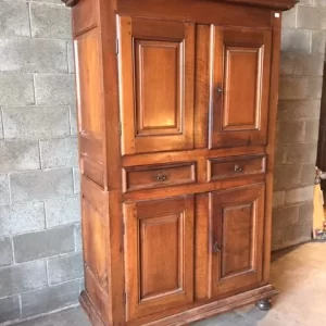 Credenza Doppio Corpo Luigi XIV in Noce - Epoca '700