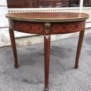 Tavolino da Salotto in Radica di Noce - Stile Luigi XV